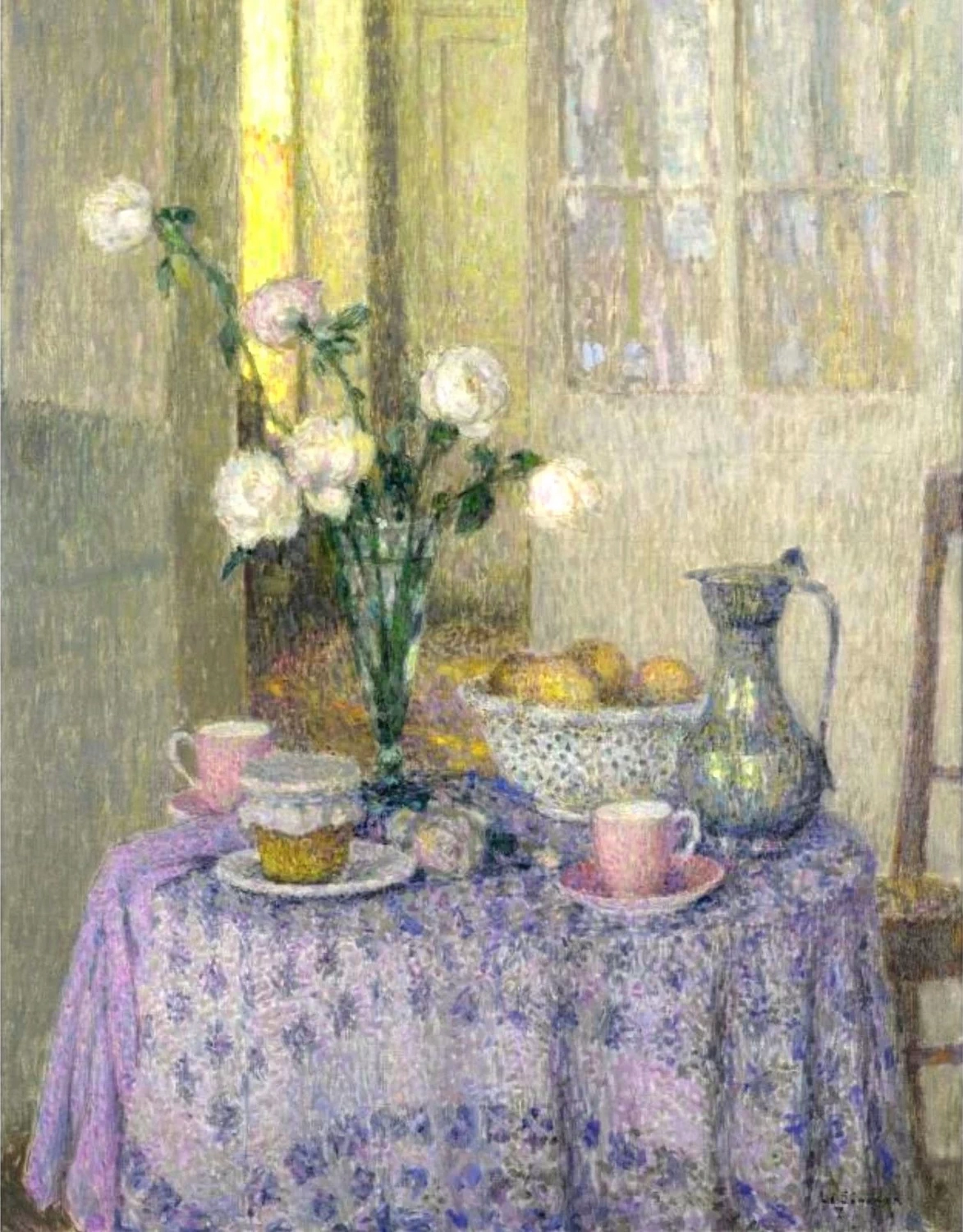 Henri Le Sidaner - 101, Il tavolo con rose